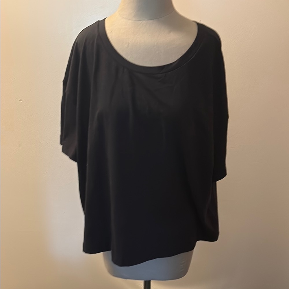 LuLaRoe Black Boxy Short Sleeve Tee 3x